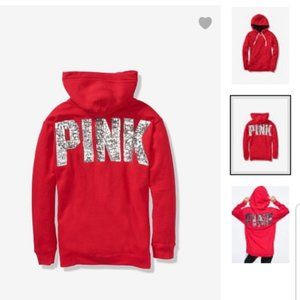 PINK VS Red Hoodie Sweater